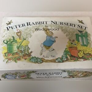 Vintage 1982 Wedgwood Peter Rabbit 4 piece Nursery Set